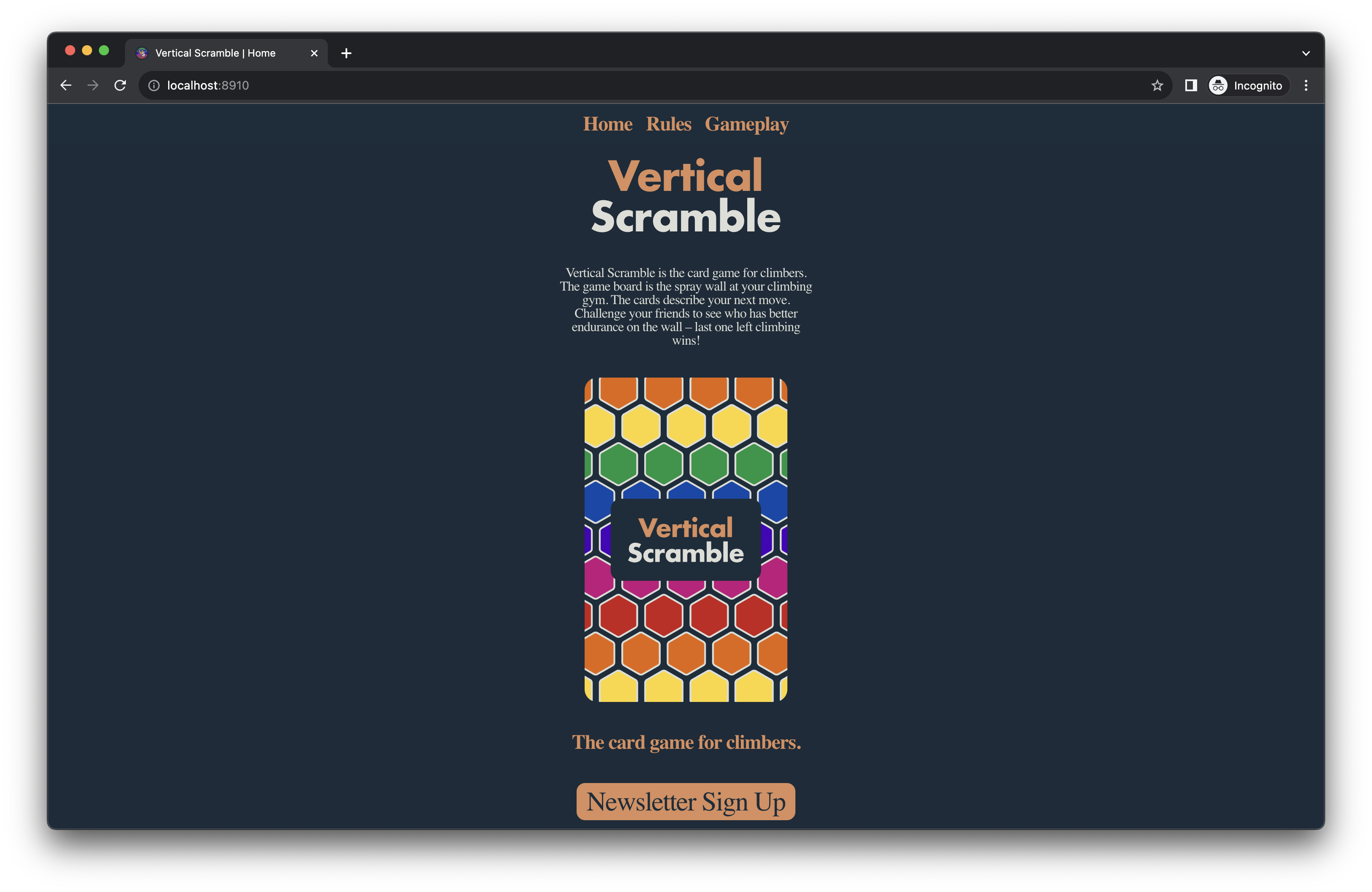 screenshot of Vertical Scramble